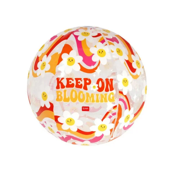 LOPTA ZA PLAŽU  - GLITTER BEACH BALL - DAISY 