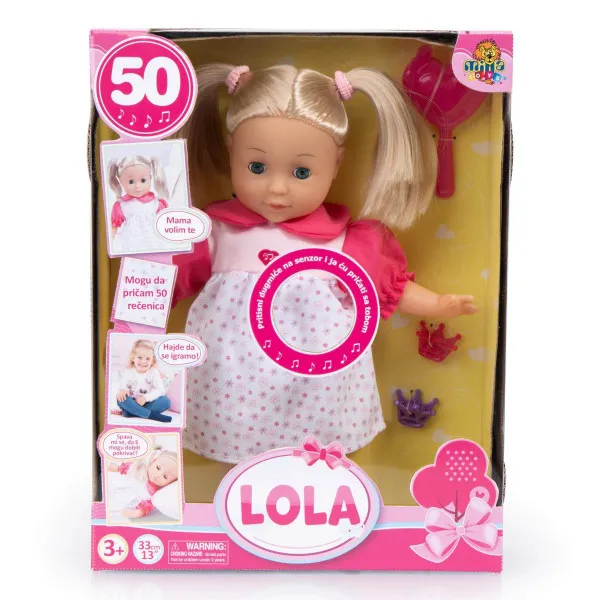 LUTKA LOLA INTERAKTIVNA 50 REČENICA 