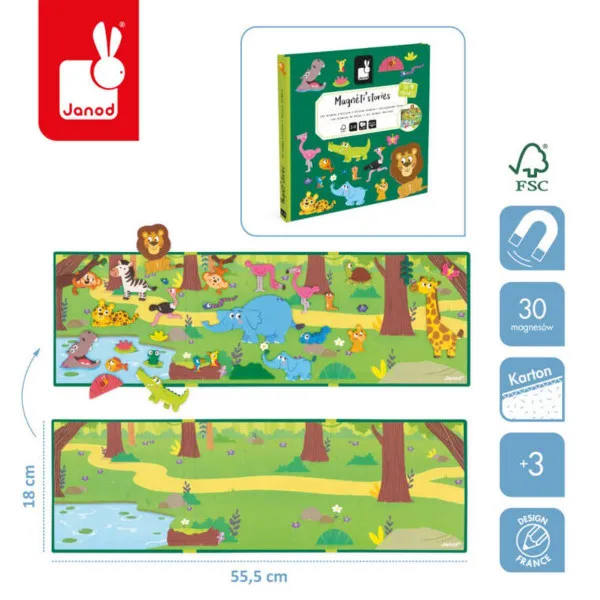 MAGNETNA KNJIGA PRIČE ŽIVOTINJA IZ AFRIKE 