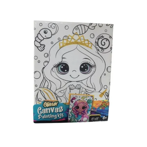 KREATIVNI SET SLIKA NA PLATNU GIRL GLITTER 