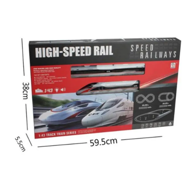 BRZI VOZ SA ŠINAMA SA ZVUKOM I SVJETLOM 478637 