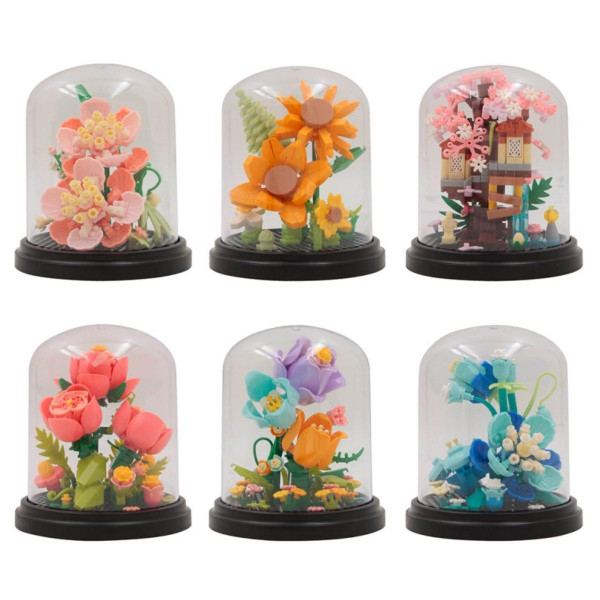 MINI KOCKE-SLAGALICE FLOWERS 6 ASST 
