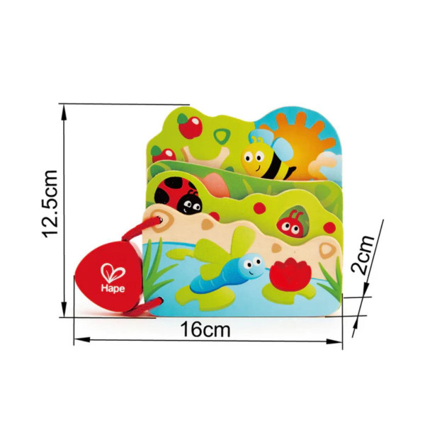 Hape drvena edukativna knjiga H0043 
