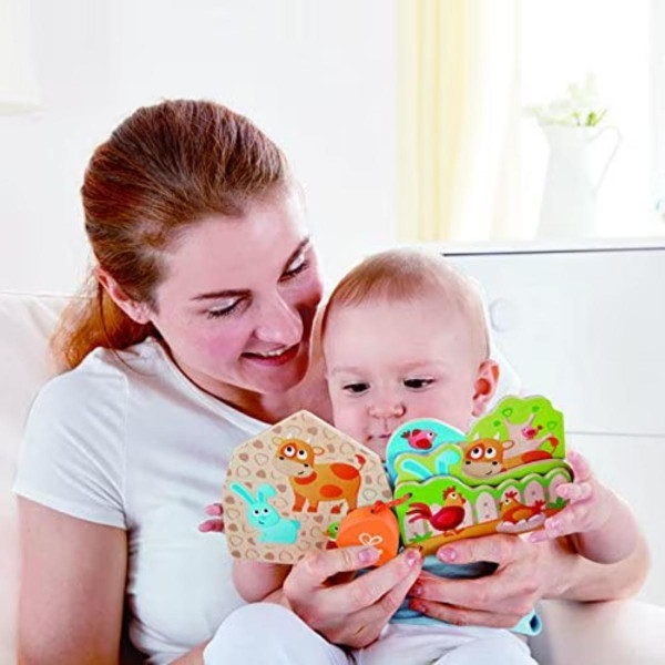 Hape drvena edukativna knjiga farma H0046 