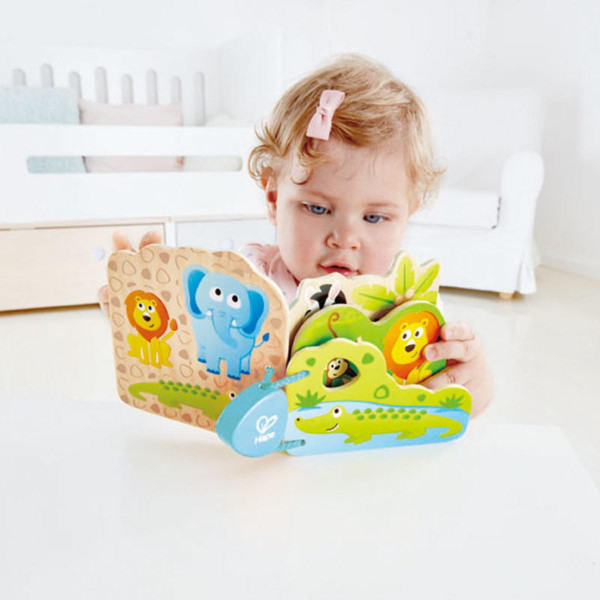 Hape drvena edukativna knjiga divlje životinje H0047 