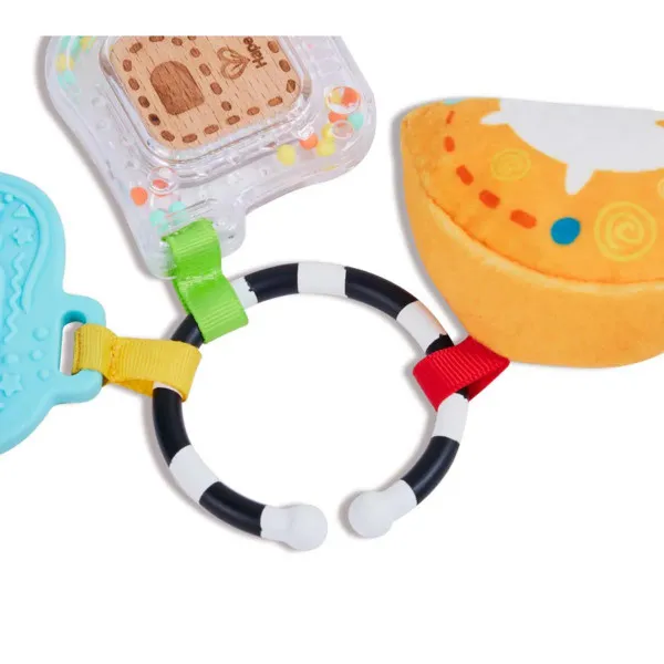 Hape baby ABC set zvečka, glodalica H0129 