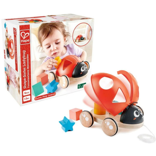 Hape igračka na povlačenje sa oblicima bubamara H0364 