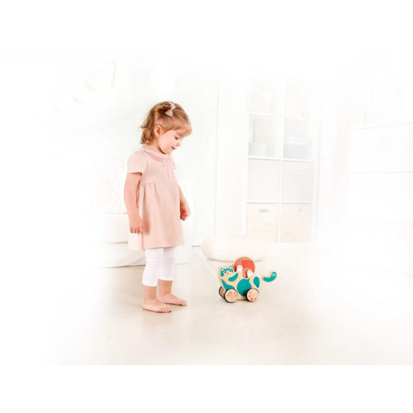 Hape igračka na povlačenje+zvečka maca H0366 