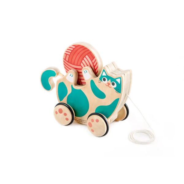 Hape igračka na povlačenje+zvečka maca H0366 