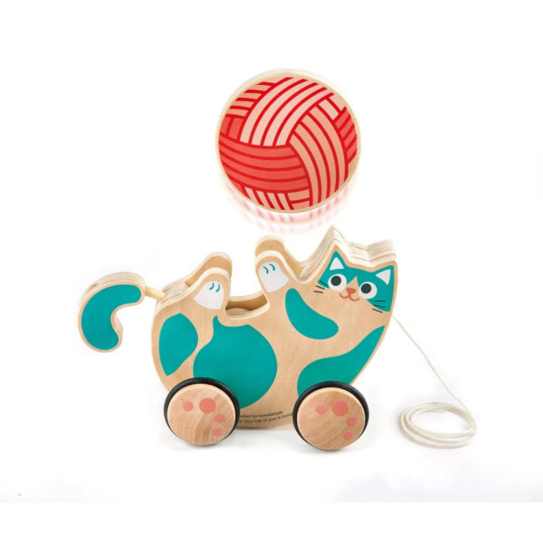 Hape igračka na povlačenje+zvečka maca H0366 