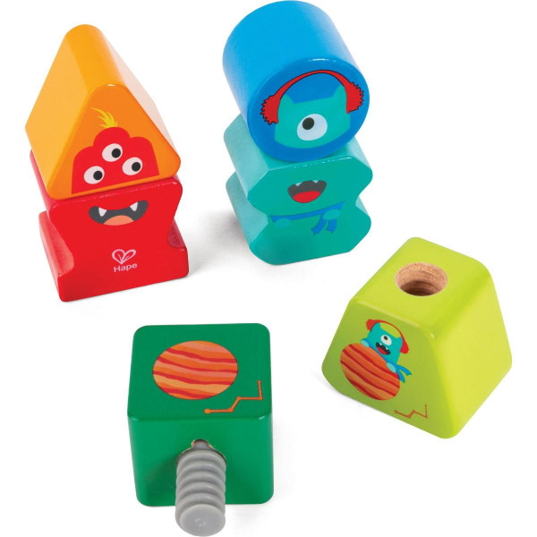 Hape drveni blokovi slagalice Monster H0495 