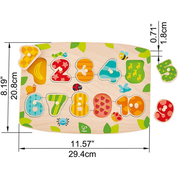 Hape drvena slagalica brojevi H1404 