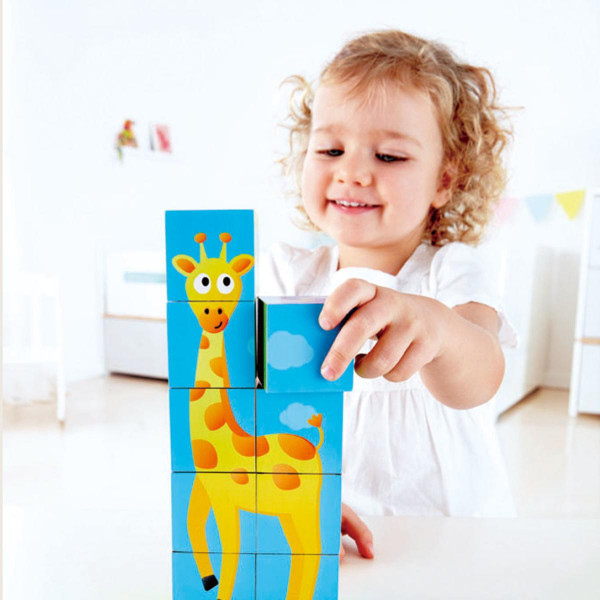 Hape puzzle kocke 6 slika Jungle H1619 