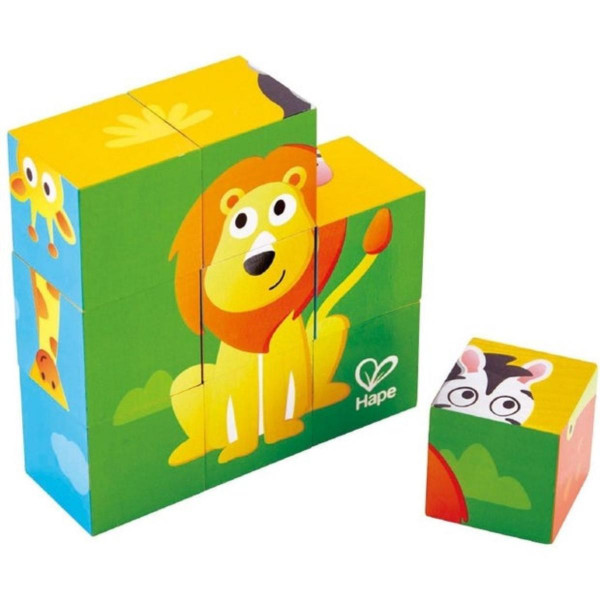 Hape puzzle kocke 6 slika Jungle H1619 