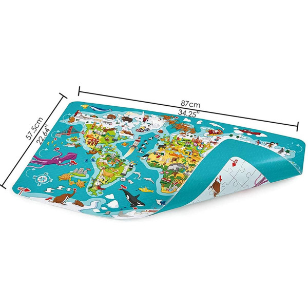 Hape puzzle karta svijeta H1626 