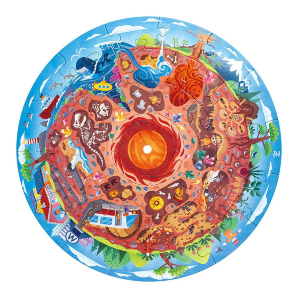 Hape puzzle unutrašnjost Zemlje H1637 