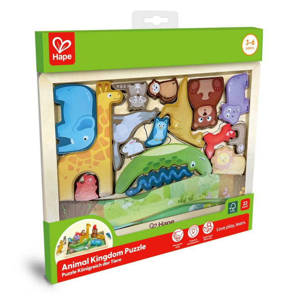 Hape drvene puzzle životinjsko carstvo H1656 