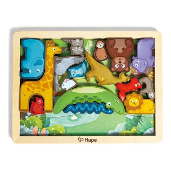 Hape drvene puzzle životinjsko carstvo H1656 