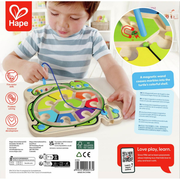 Hape drvena igračka kornjača H1705 