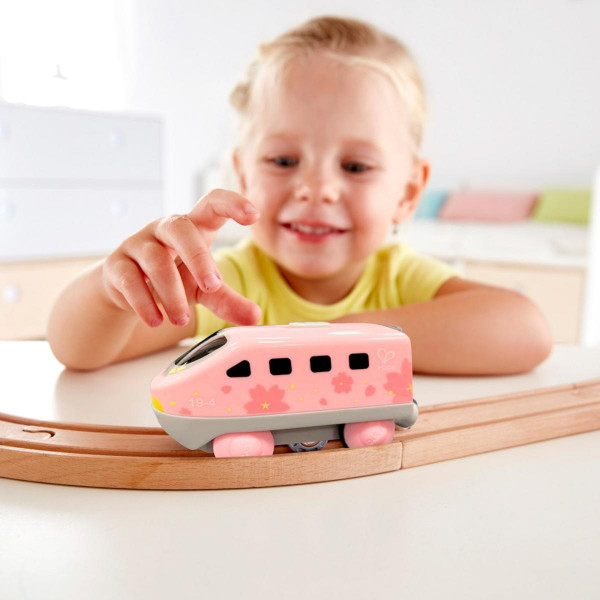 Hape lokomotiva na bateriju-roze H3787 
