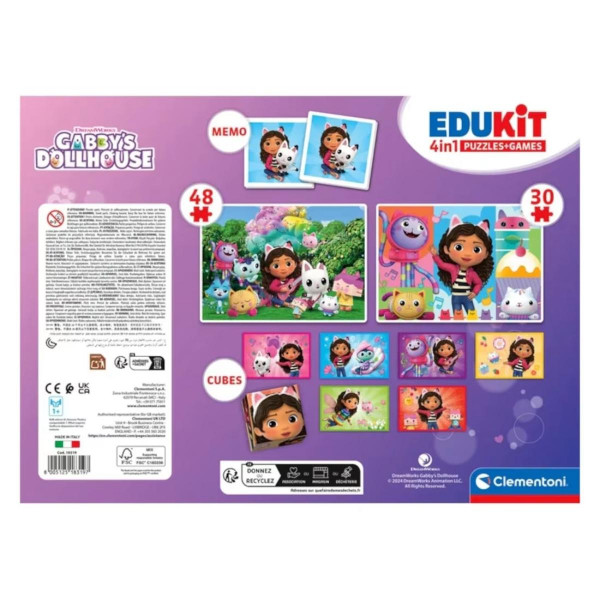 EDUKATIVNI SET 4U1 GABINA KUĆICA ZA LUTKE 