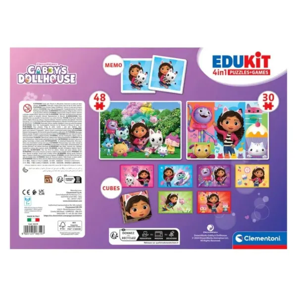 EDUKATIVNI SET 4U1 GABINA KUĆICA ZA LUTKE 