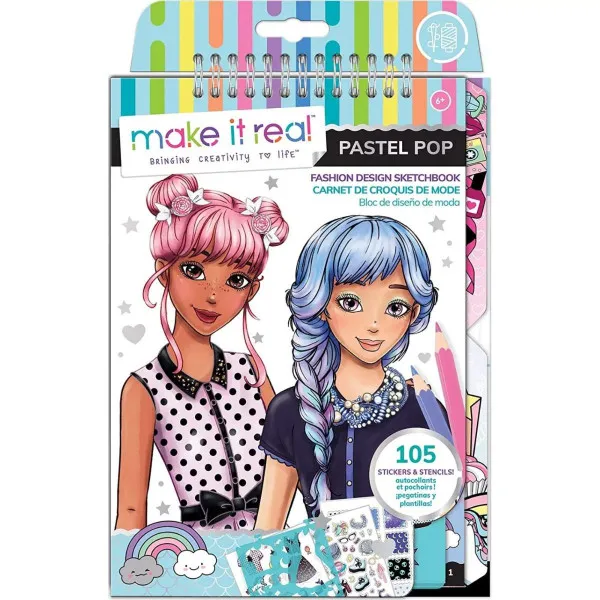 MAKE IT REAL MODNA BOJANKA ZA CRTANJE PASTELIMA 