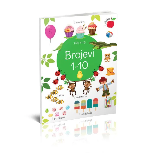 PIŠI BRIŠI BROJEVI 1-10 
