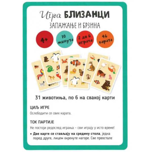 Igra BLIZANCI – Zapažanje i brzina 