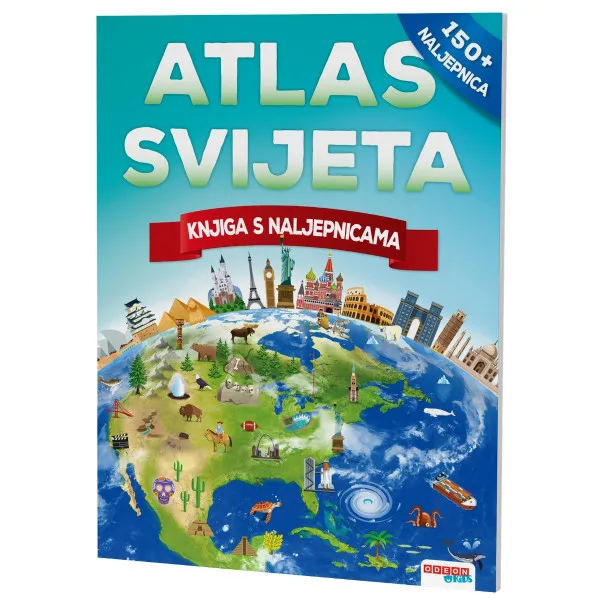 ATLAS SVIJETA S NALJEPNICAMA 