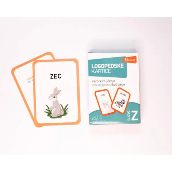 LOGOPEDSKE KARTICE-SLOVO Z-LATINICA 