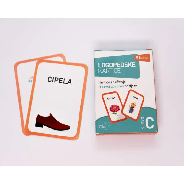 LOGOPEDSKE KARTICE-SLOVO C-LATINICA 