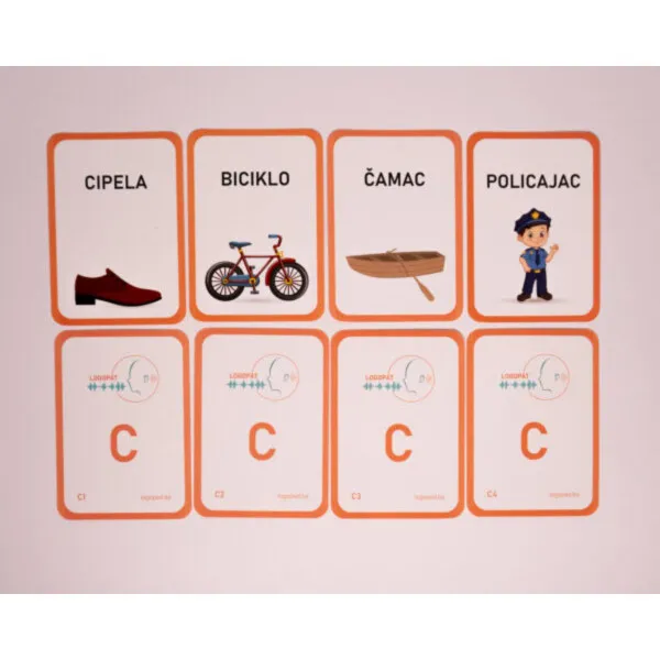LOGOPEDSKE KARTICE-SLOVO C-LATINICA 