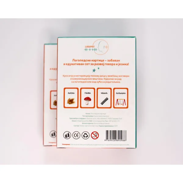 LOGOPEDSKE KARTICE-SLOVO LJ-ĆIRILICA 