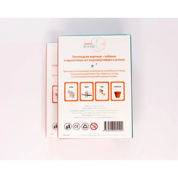 LOGOPEDSKE KARTICE-SLOVO S-ĆIRILICA 