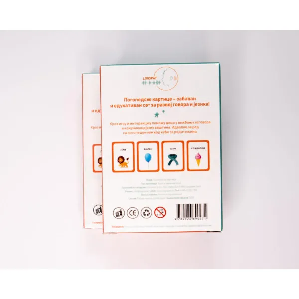 LOGOPEDSKE KARTICE-SLOVO L-ĆIRILICA 