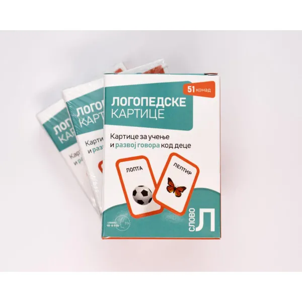 LOGOPEDSKE KARTICE-SLOVO L-ĆIRILICA 