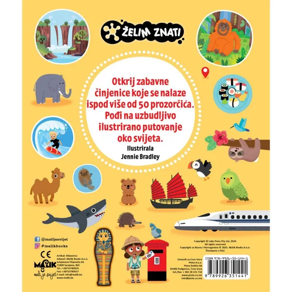 ŽELIM ZNATI-MOJ PRVI ATLAS SVIJETA U SLIKAMA 