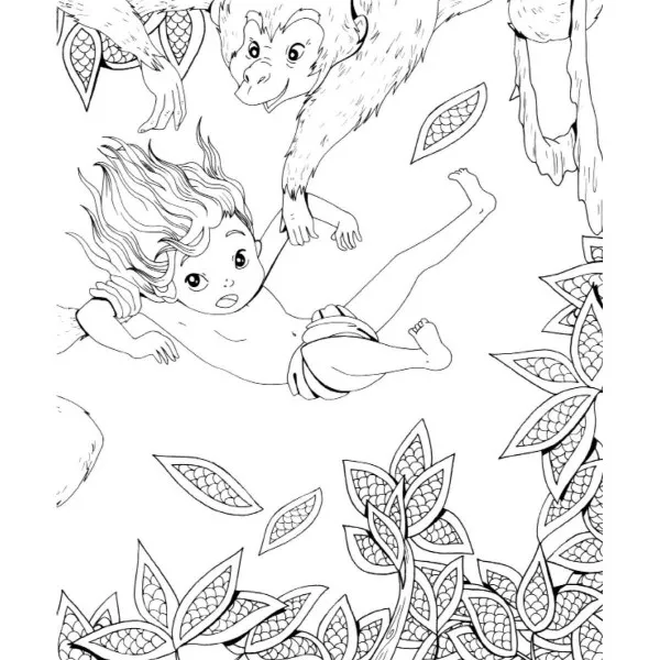 Knjiga o džungli - bojanka 