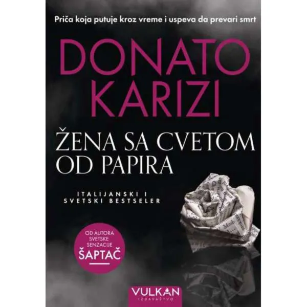 ŽENA SA CVETOM OD PAPIRA 