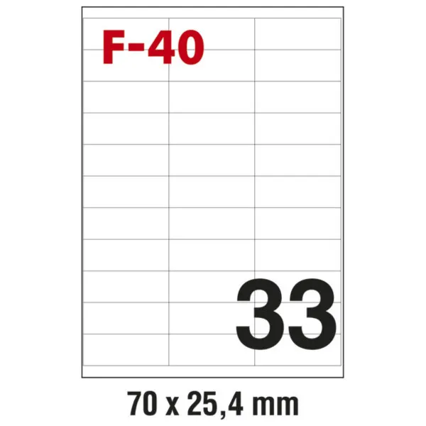 NALJEPNICE FORNAX 70*25,4 100/1 