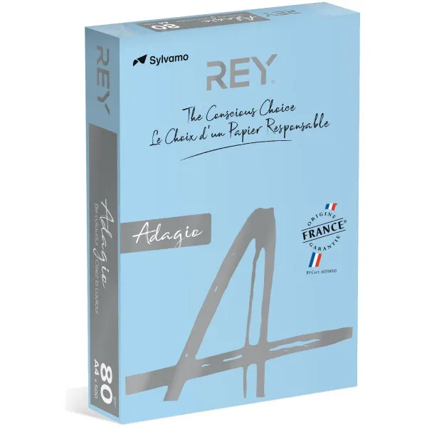 PAPIR COPY REY ADAGIO A4 80GR BRIGHT BLUE SYLVAMO 