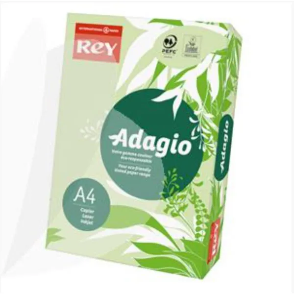 PAPIR COPY REY ADAGIO A4 80GR BRIGHT GREEN SYLVAMO 