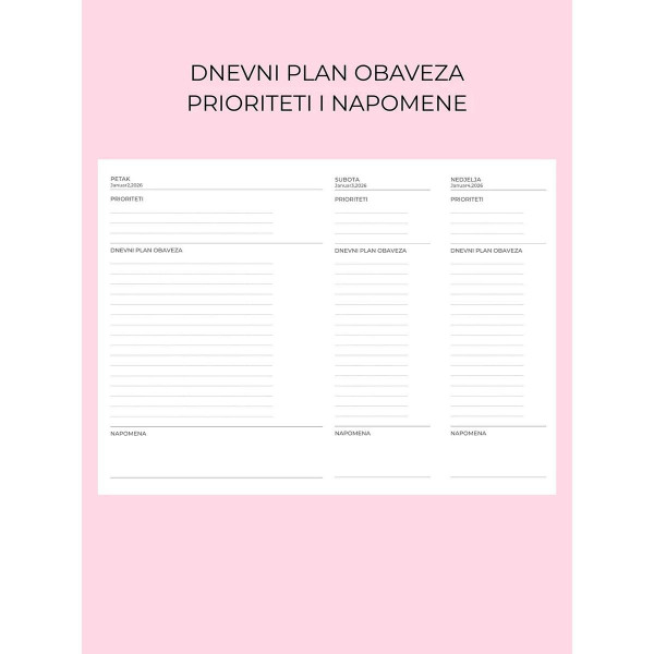 PLANER CRNO BIJELI MODA I TAKO TO 
