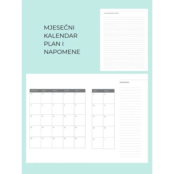 PLANER ROZE BIJELI MODA I TAKO TO 