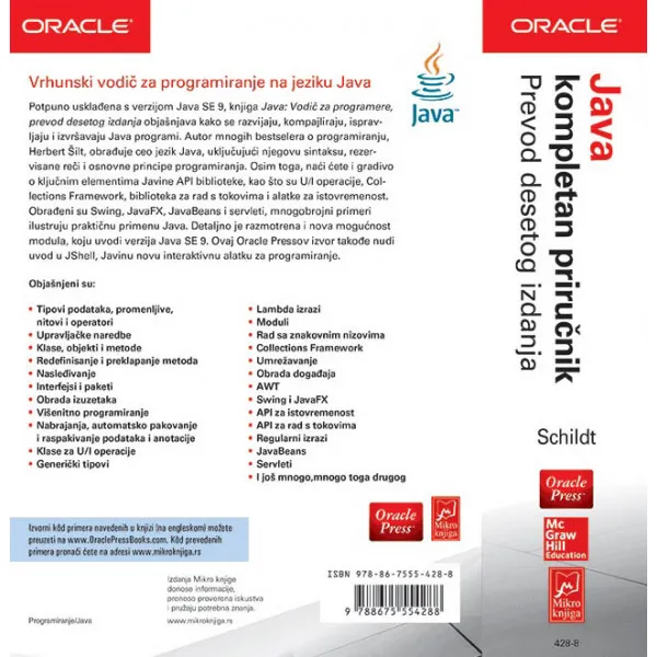 JAVA JDK9: KOMPLETAN PRIRUČNIK 10.IZDANJE 