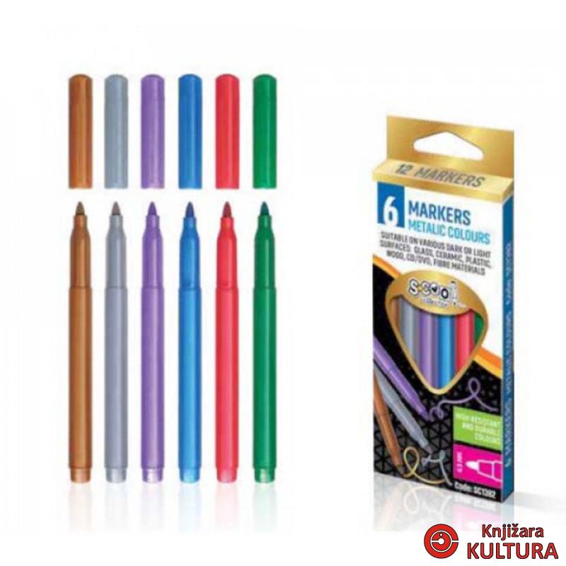 FLOMASTER S-COOL METALIC SET 6/1 