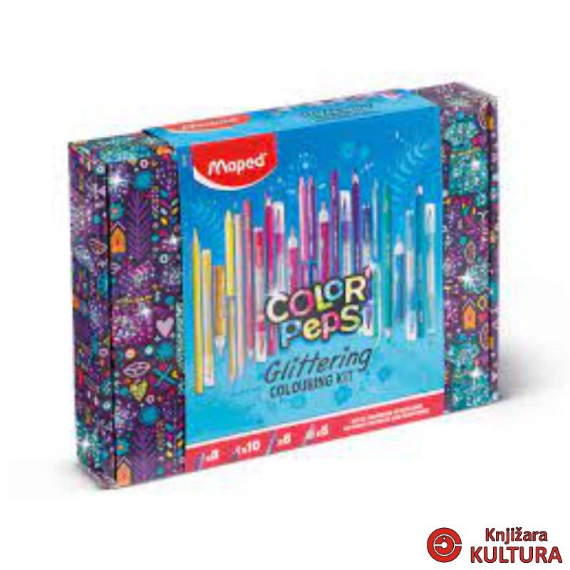 SET ZA BOJENJE 31/1 GLITTER MAPED 