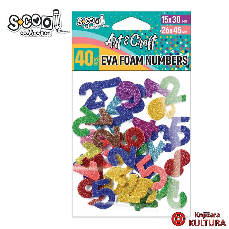 KRAFT S-COOL EVA PJENA BROJEVI GLITER 1/40 SC1975 