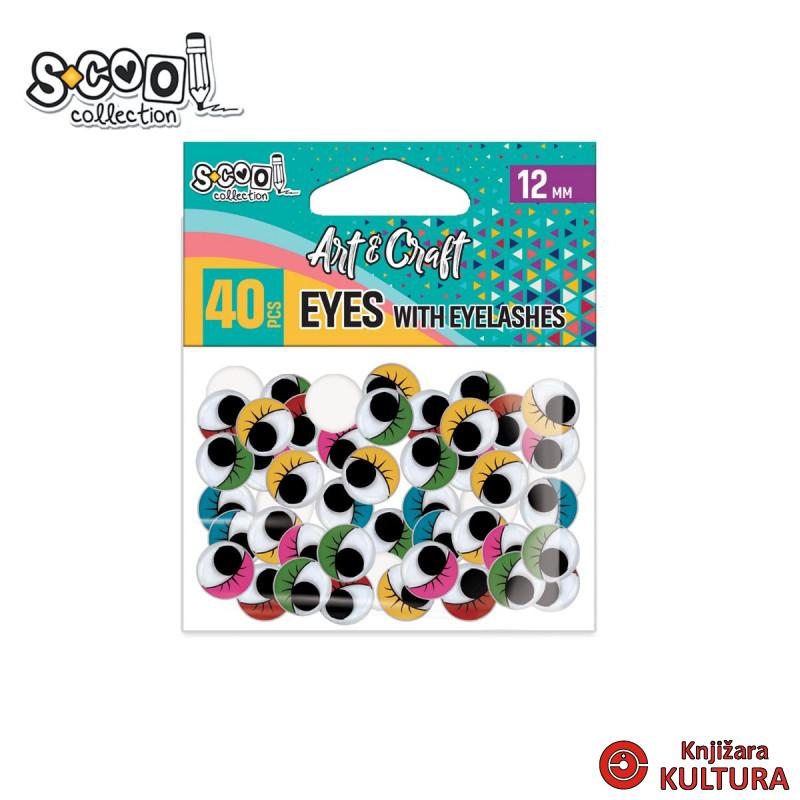 KRAFT S-COOL OČI SA TREPAV.MIX BOJA 12mm 1/40 SC2031 